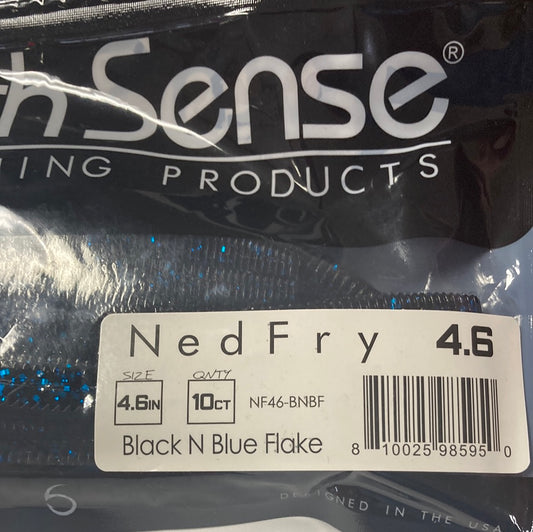 6th Sense Ned Fry 4.6" Black N Blue Flake