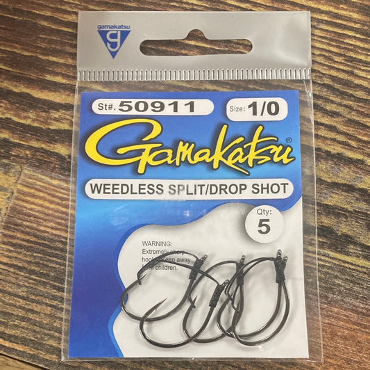 Gamakatsu Weedless Split/Drop Shot 1/0