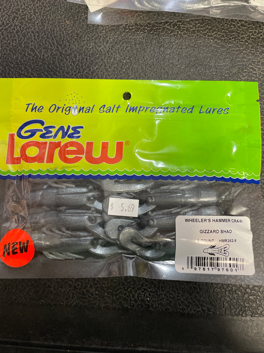 Gene Larew Wheelers Hammer Craw 8 Count