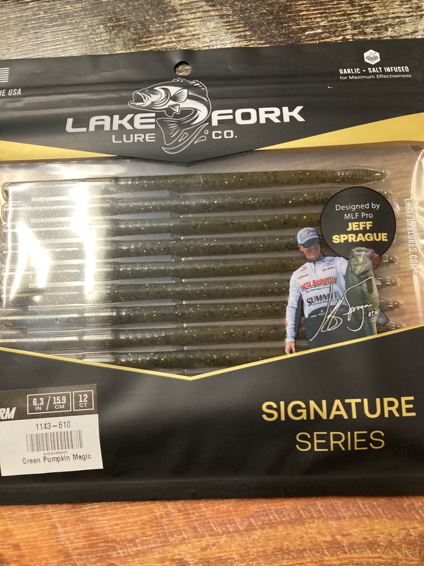 Lake Fork Lures Pro Finesse Worm - Green Pumpkin Magic