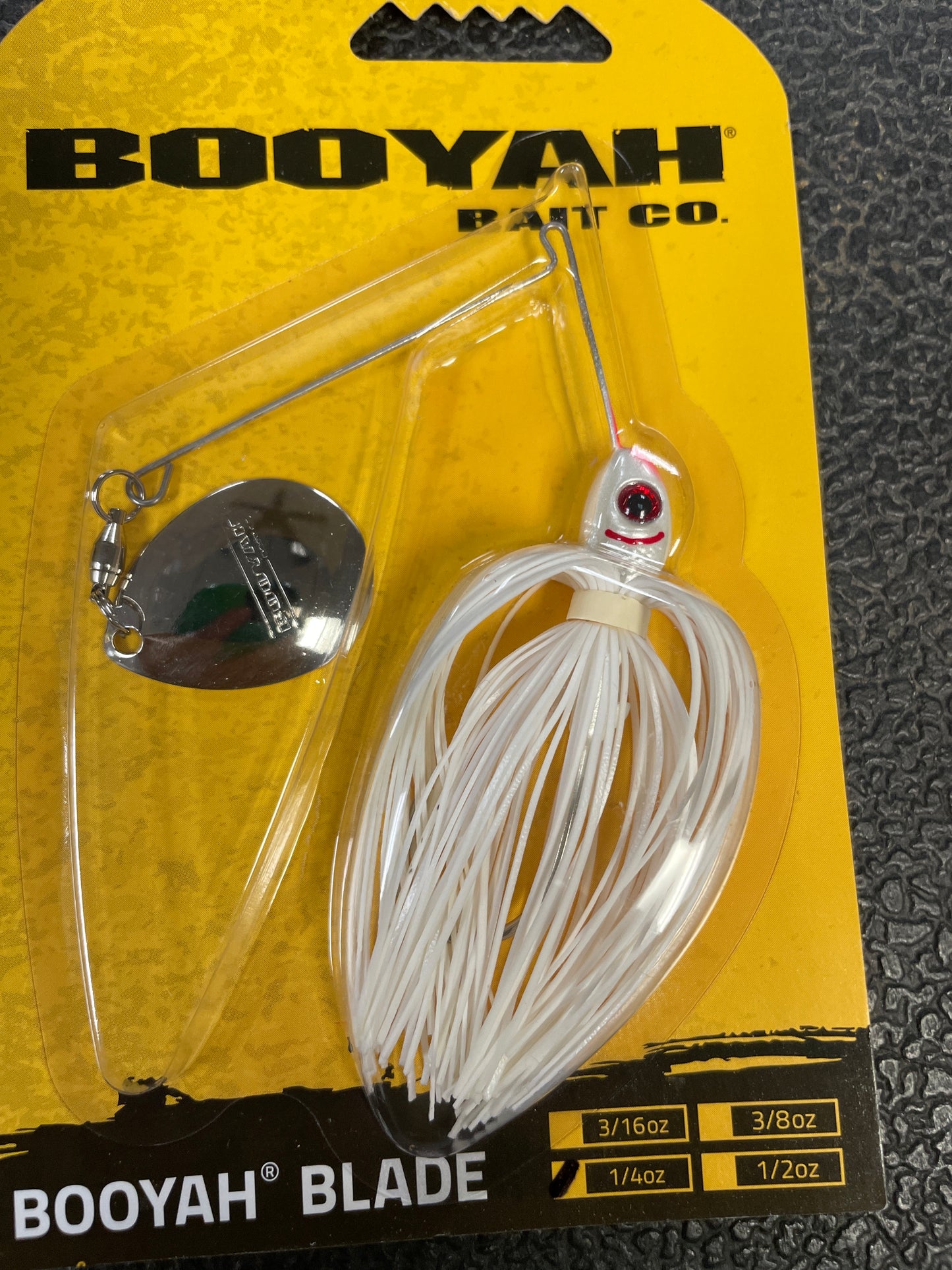 BOOYAH Blade Spinner Bait 1/4 oz. Snow White
