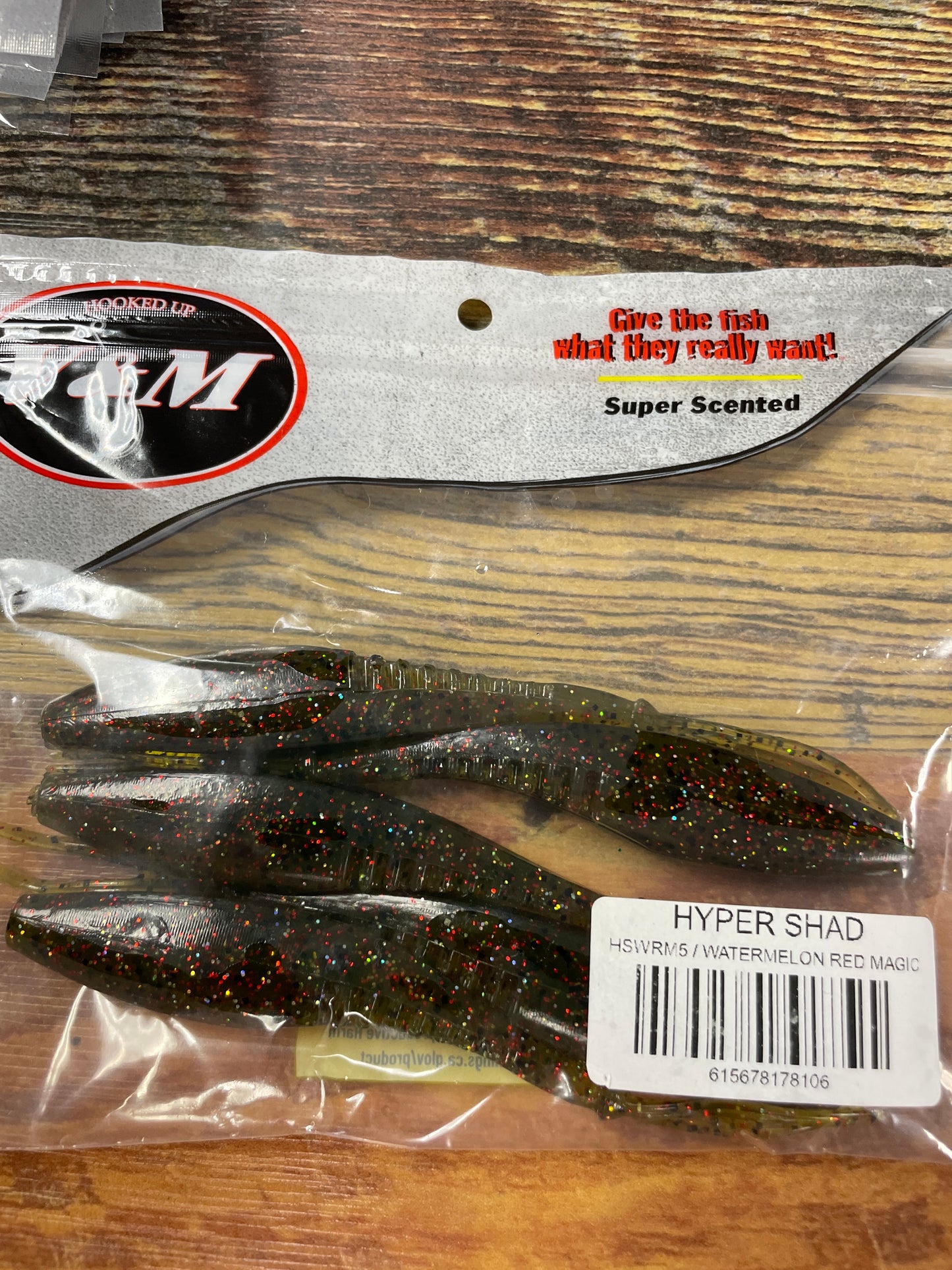 V&M Hyper Shad Watermelon Red Magic
