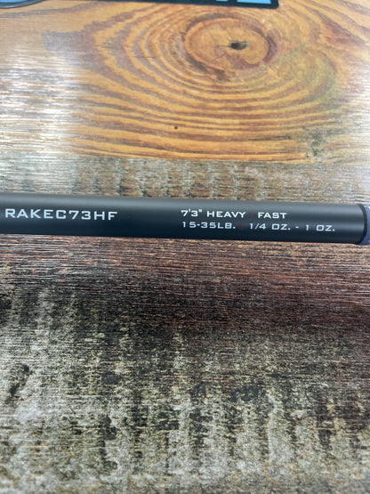 BASSMOOCH LEVEL RAKE SERIES 7”3 Heavy Fast Casting Rod