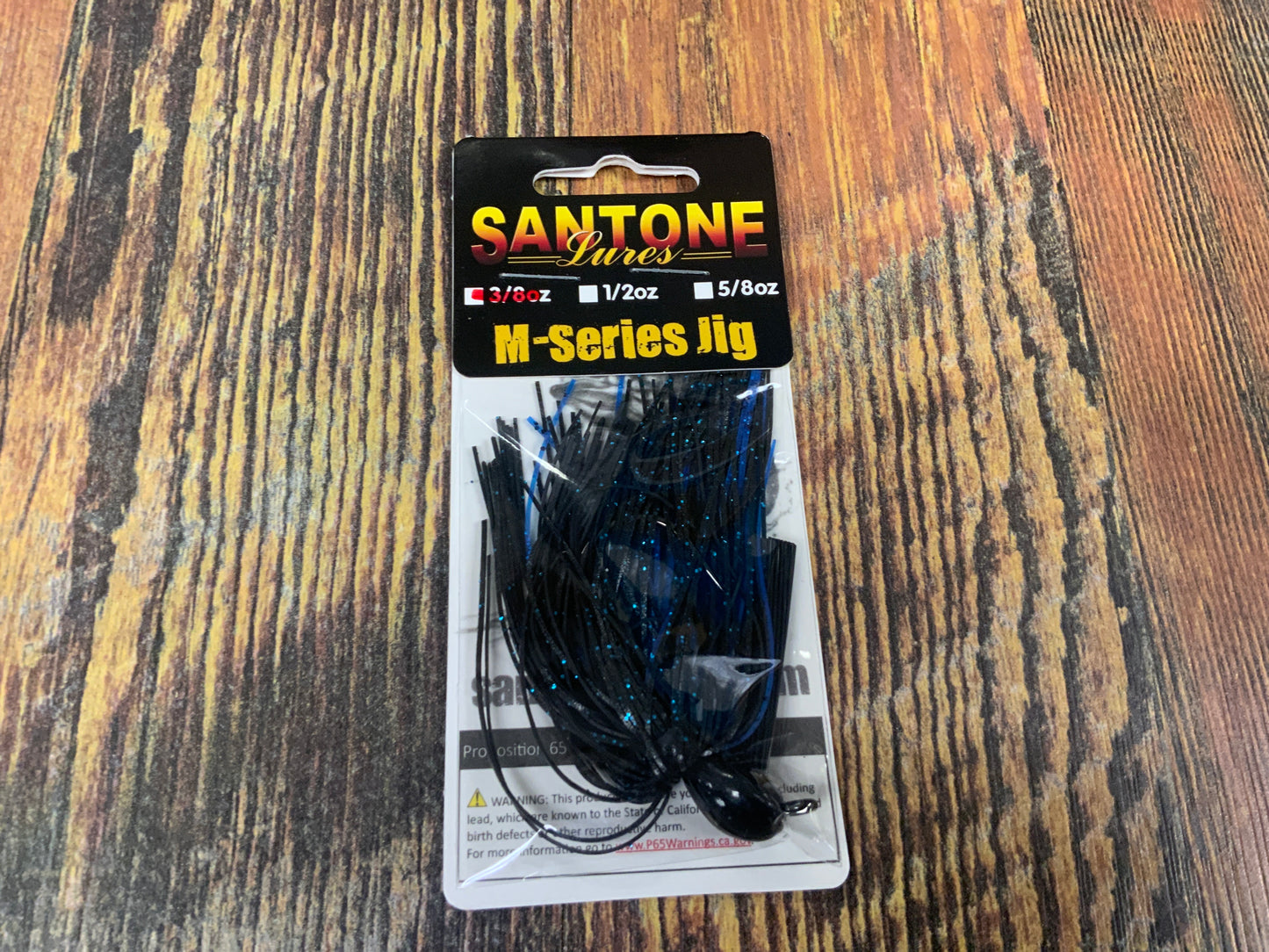 Santone M Series Jig 3/8 oz. Black/Brown/Amber