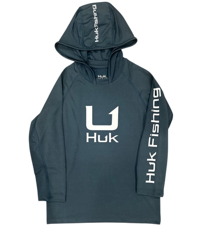 HUK Icon Hoodie YXL Navy