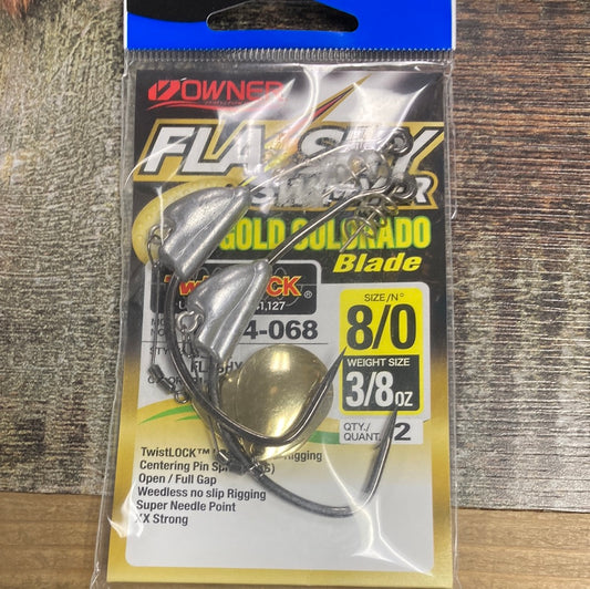 Owner Flashy Swimmer Gold Colorado Blade 3/8 oz. 8/0