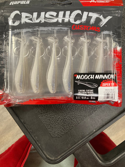 Rapala Crush City Mooch Minnow 3-1/2" Albino Shad