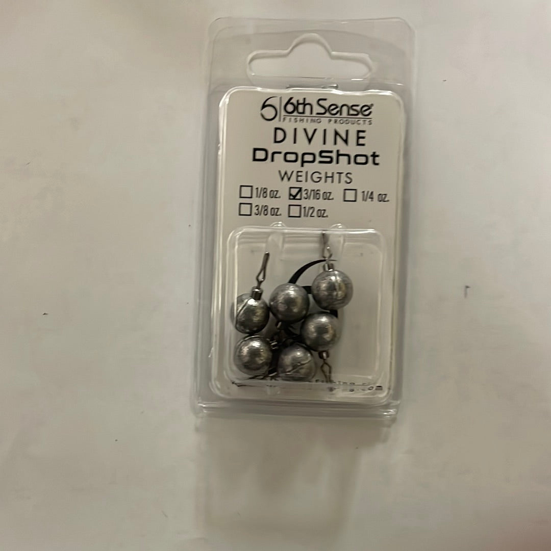 6th Sense Divine Dropshot Weight 3/16 oz. Lead