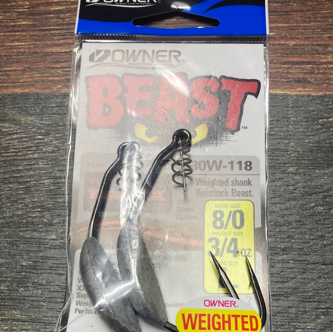 8/0 owner weighted beast hook Hooks Color_Blue Dream HUNTER 65 SB fish Body color:Purple These hooks are designed