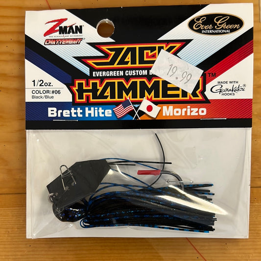 Z Man Jack Hammer Chatterbait 1/2 oz. Black/Blue
