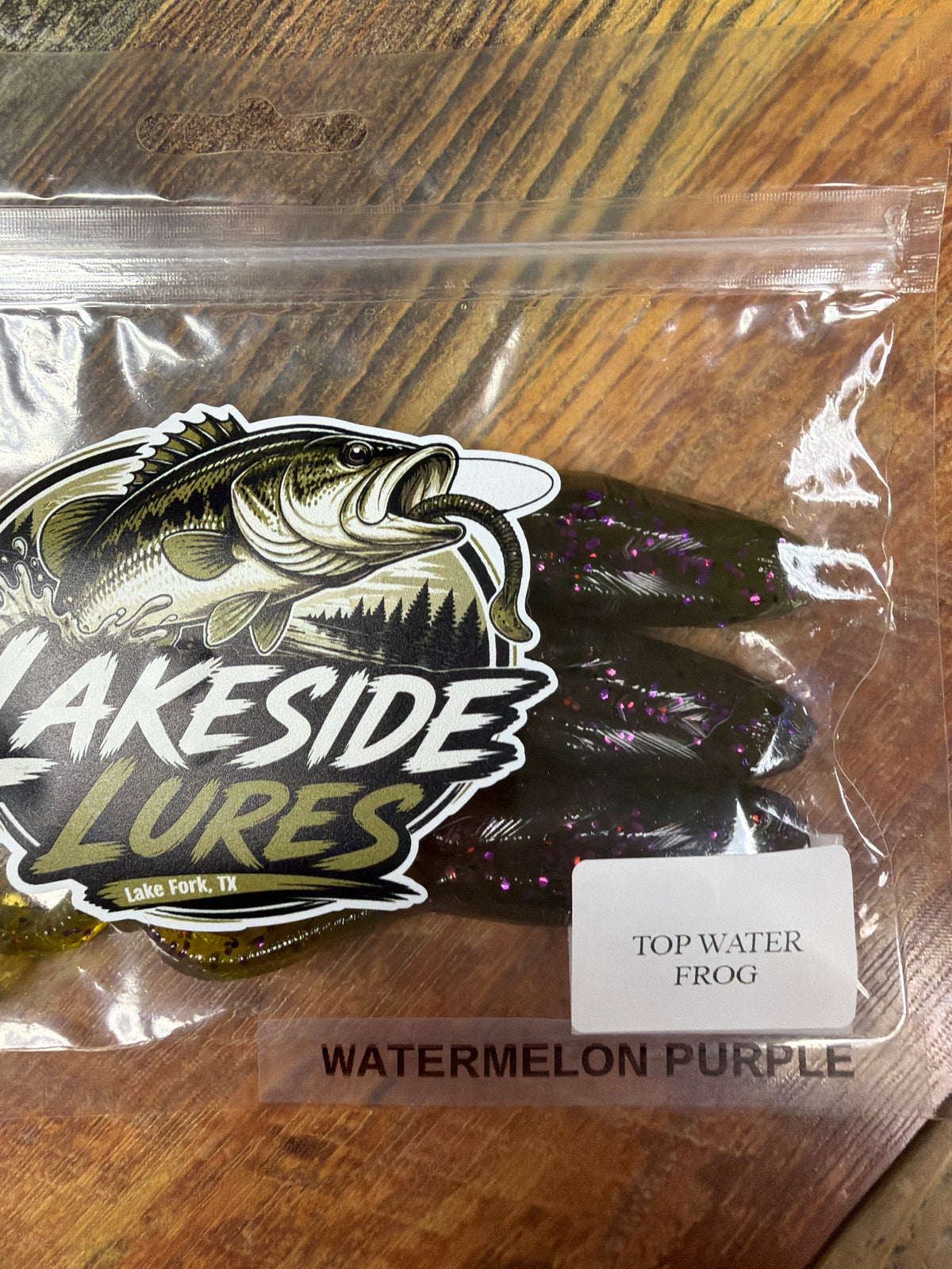 Lakeside Lures Top Water Frog - Watermelon Purple