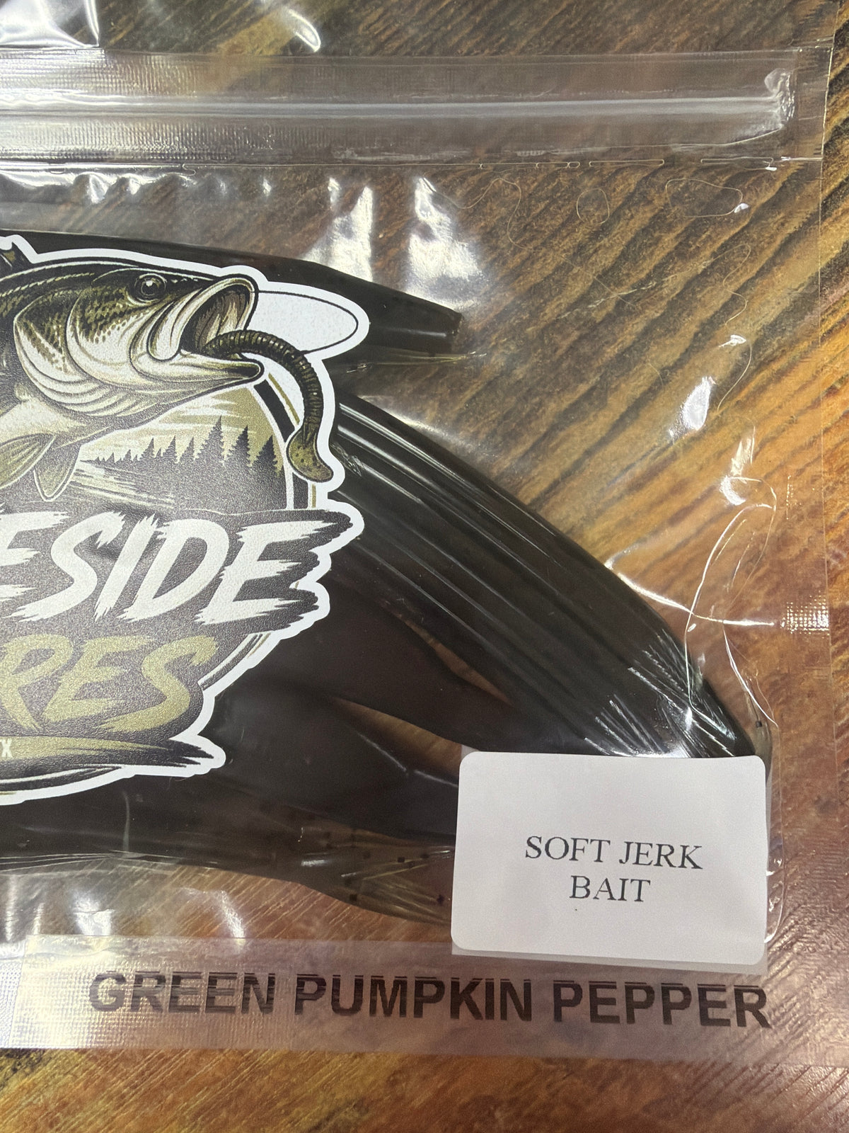 Lakeside Lures Soft Jerk Bait - Green Pumpkin Pepper