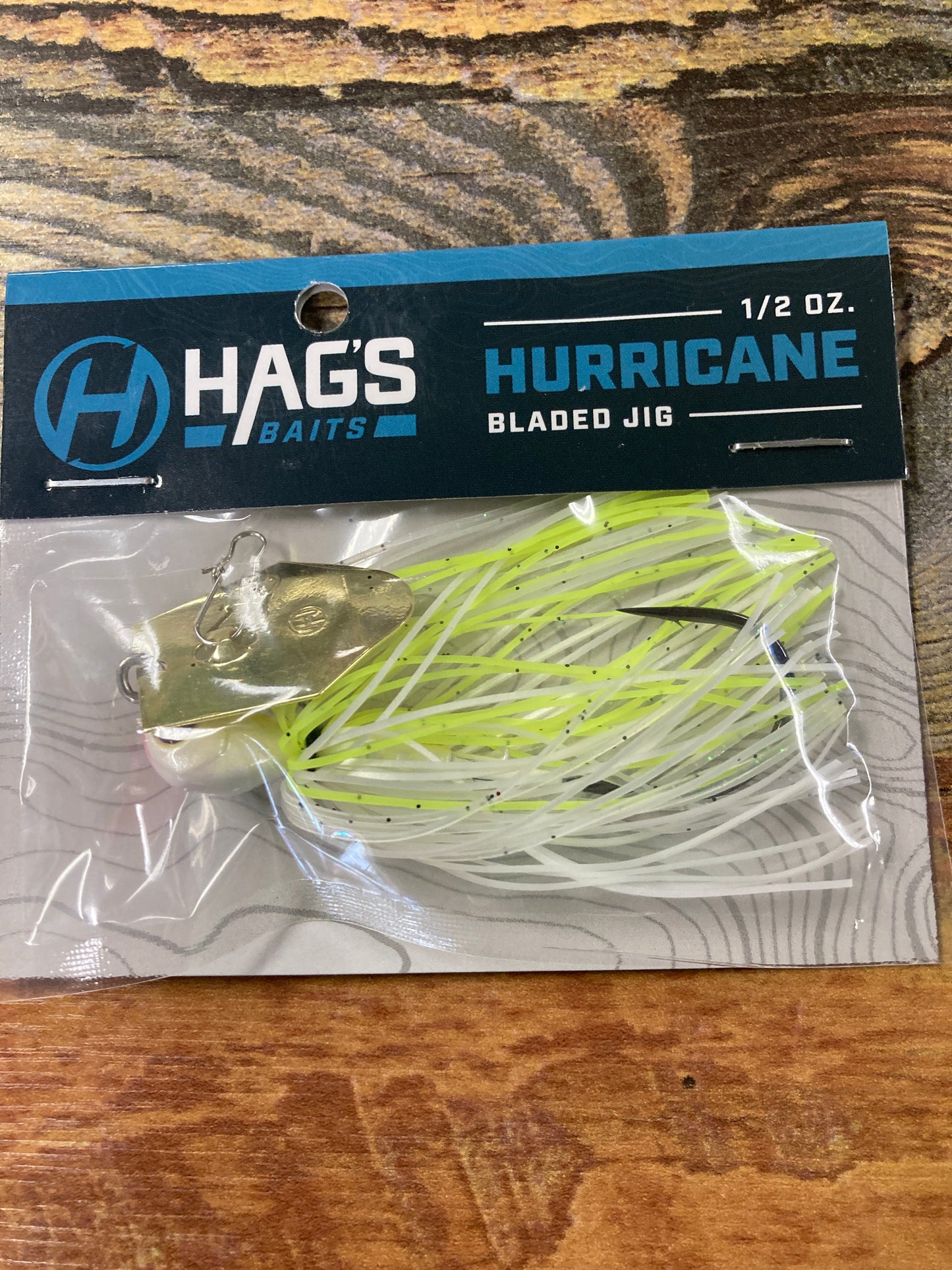 Hags Hurricane 1/2 oz. White/Chart Gold Blade
