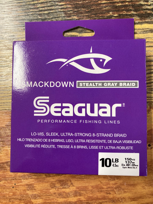 Seaguar Smackdown Braid 10lb. 150 yd Stealth Gray