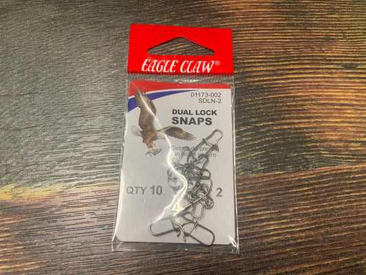 Eagle Claw Dual Lock Snaps - Sz 2
