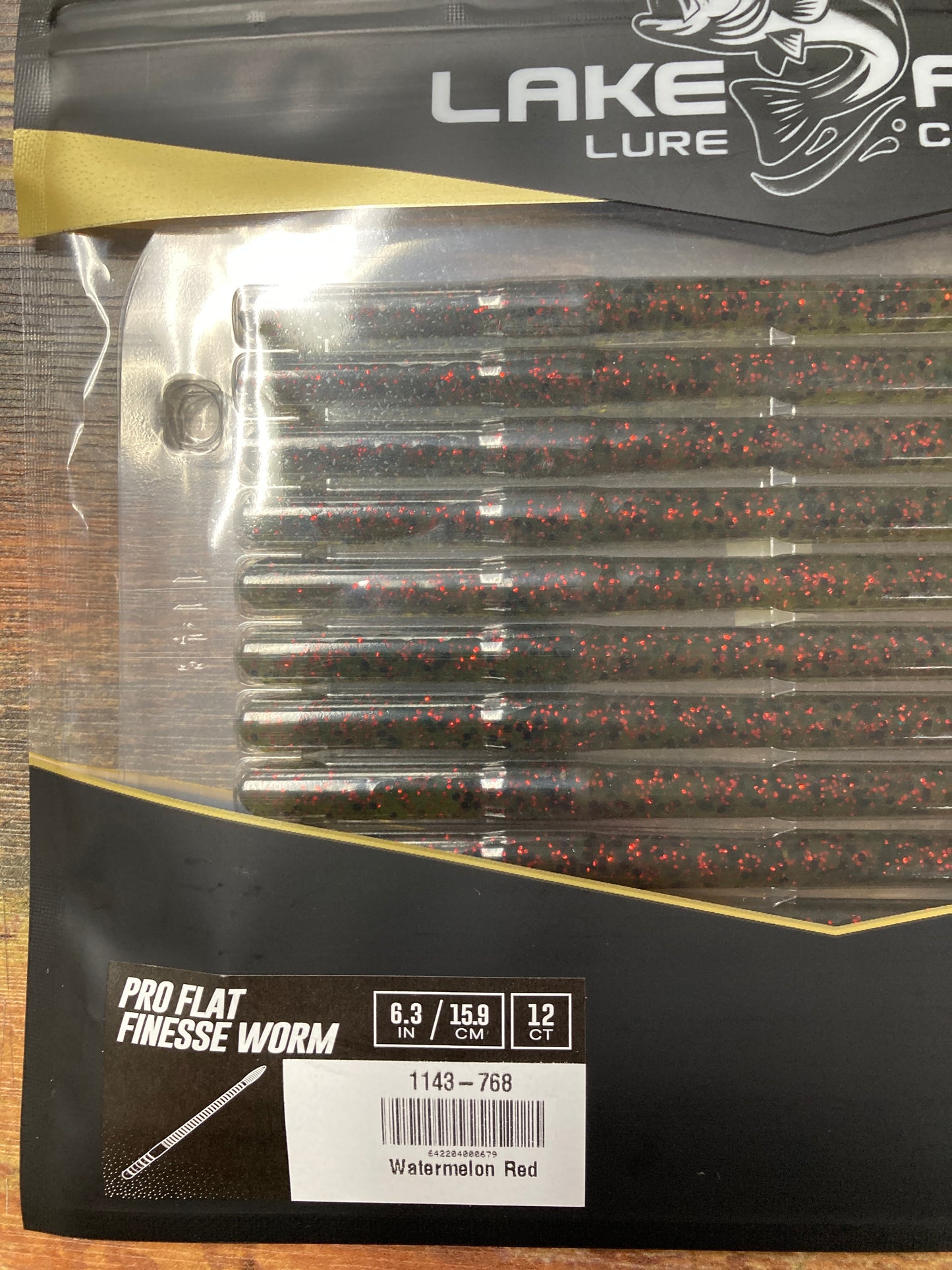 Lake Fork Lures Pro Finesse Worm - Watermelon Red