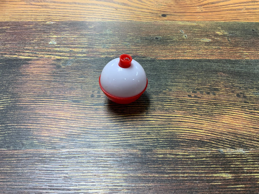 Plastic Bobbers 1.5” Red/White