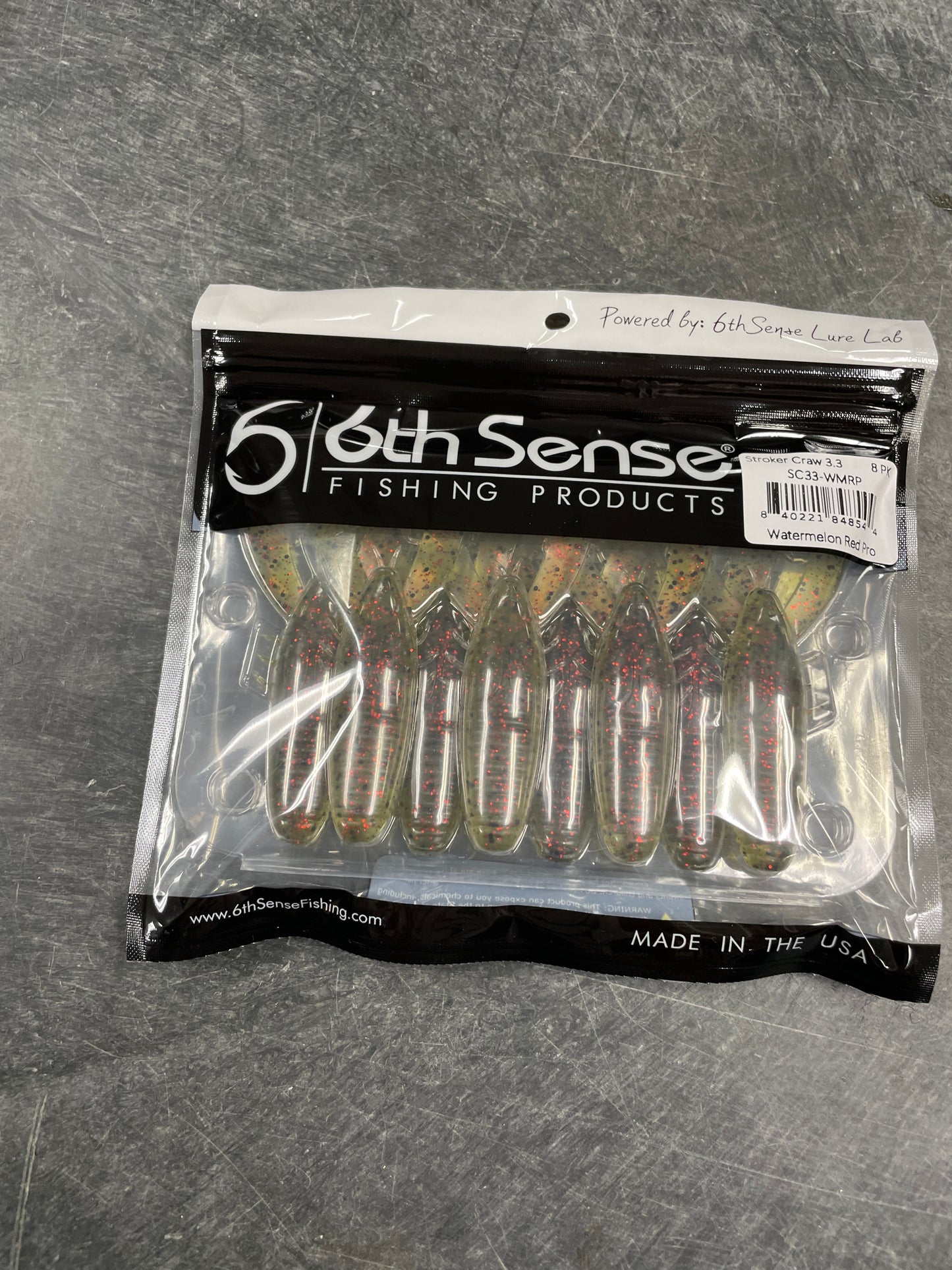 6th Sense Stroker Craw 3.3 Watermelon Red