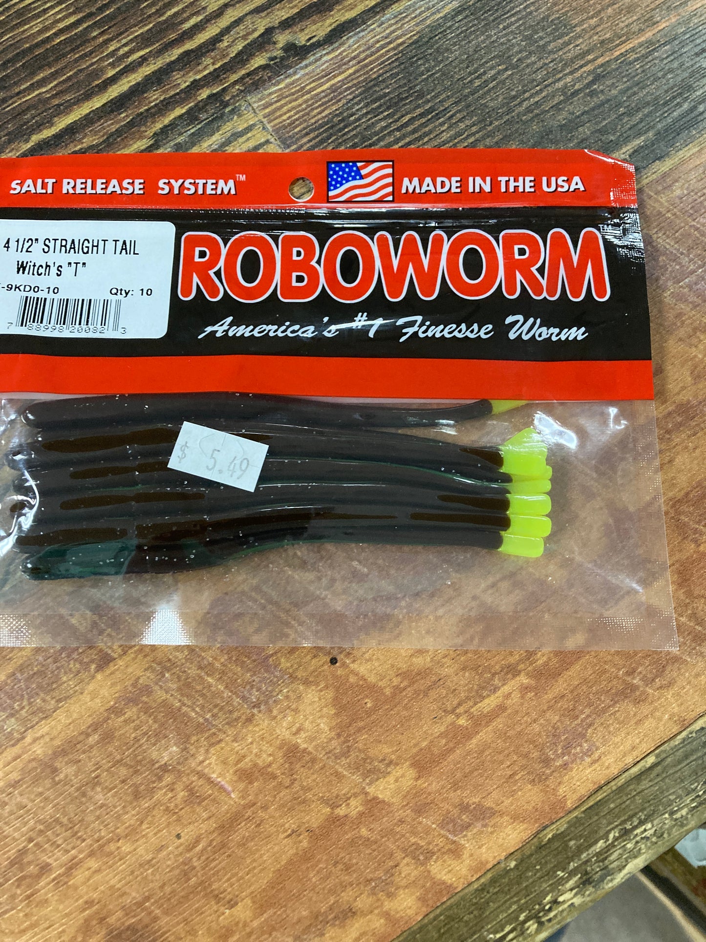Roboworm Straight Tail Worm 4.5" Witch's T
