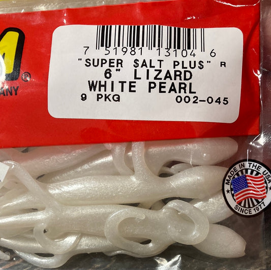 Zoom 6” Lizard - White Pearl
