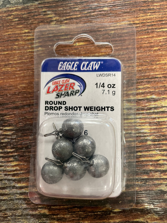 Eagle Claw Drop Shot Weights 1/4 oz. Lead