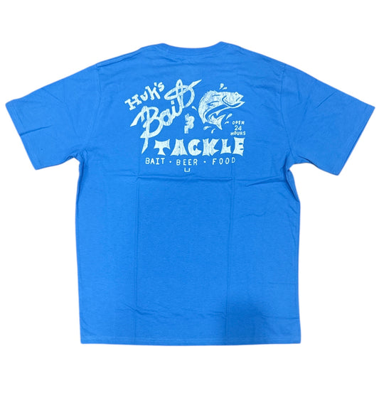 HUK Bait SS Tee L Blue