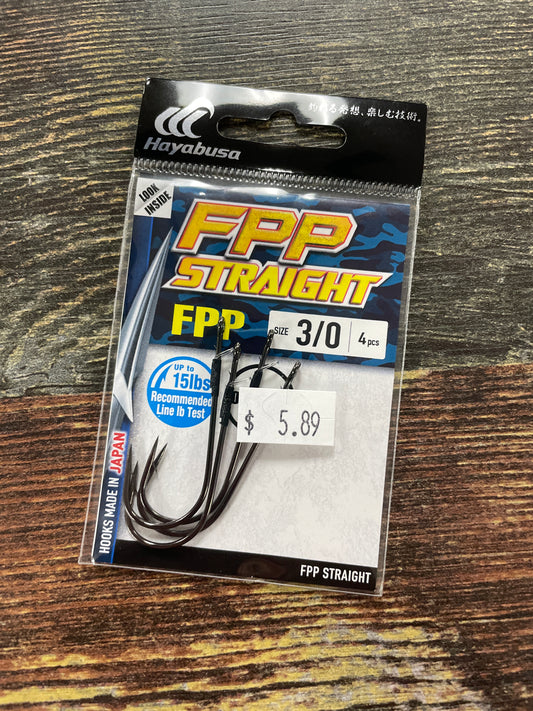Hayabusa FPP Straight Hooks 3/0