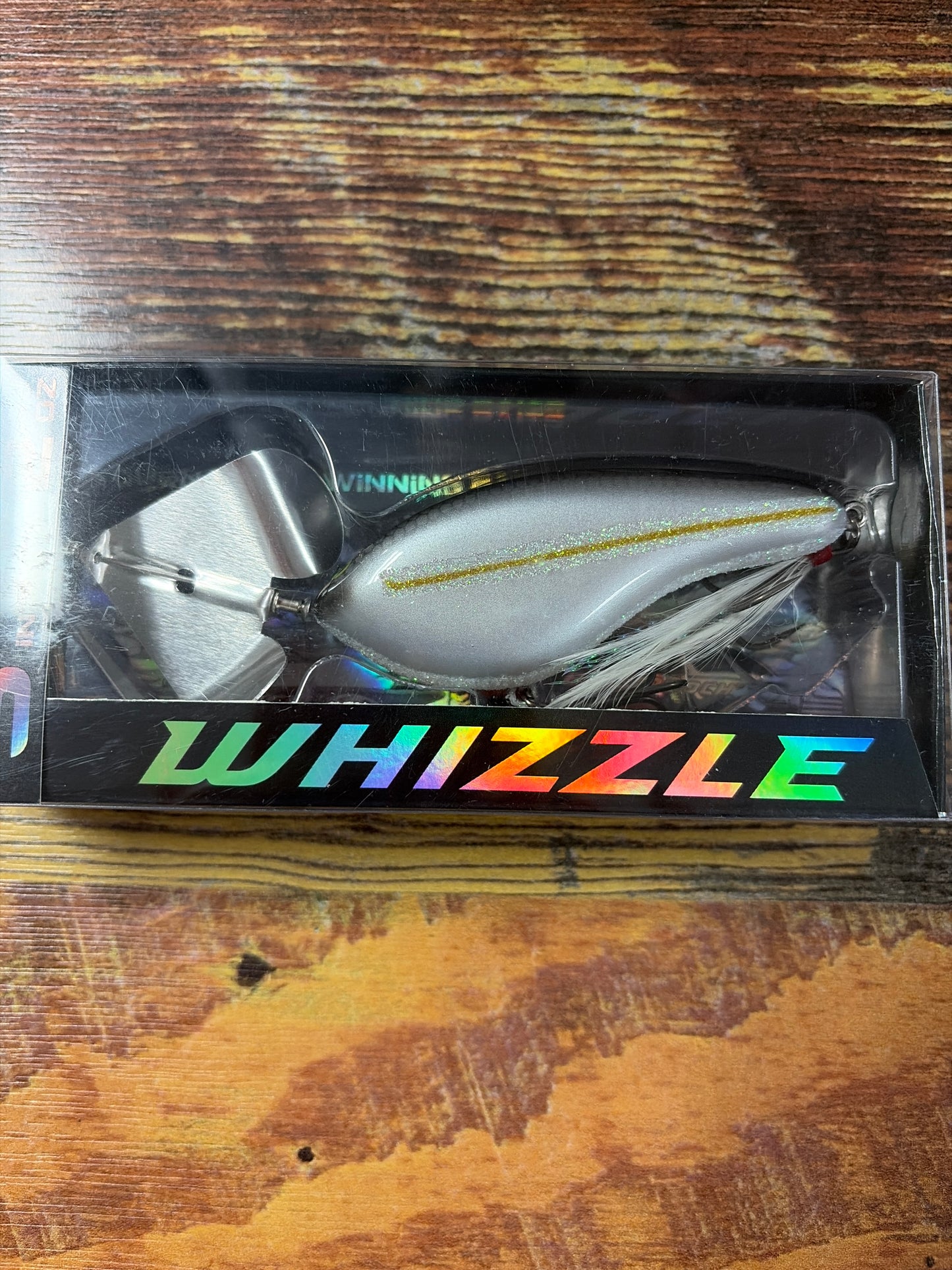 Bassmooch Floating Whizzle 3” 1/2oz Sparkle Shad