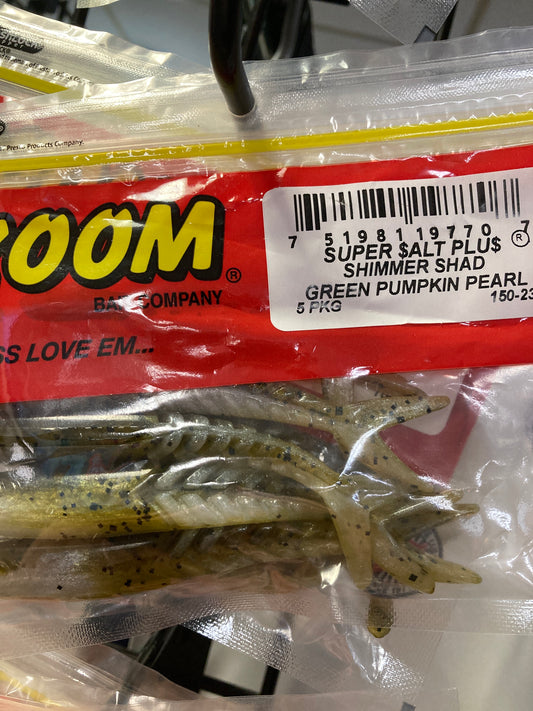 Zoom Shimmer Shad - Green Pumpkin Pearl