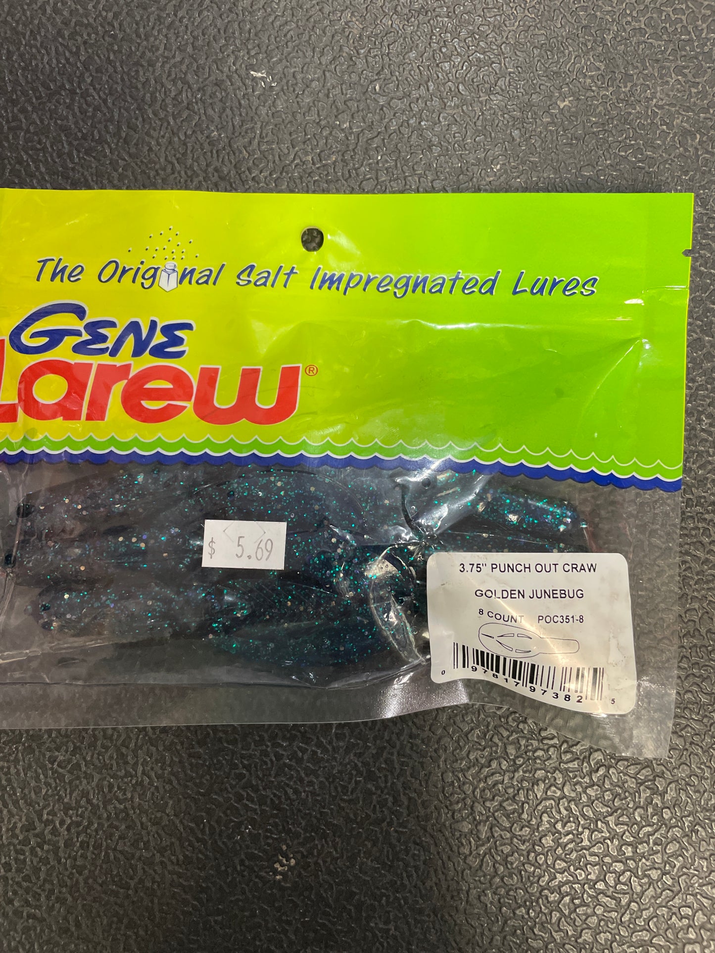 Gene Larew 3.75” Punch Out Craw Golden Junebug