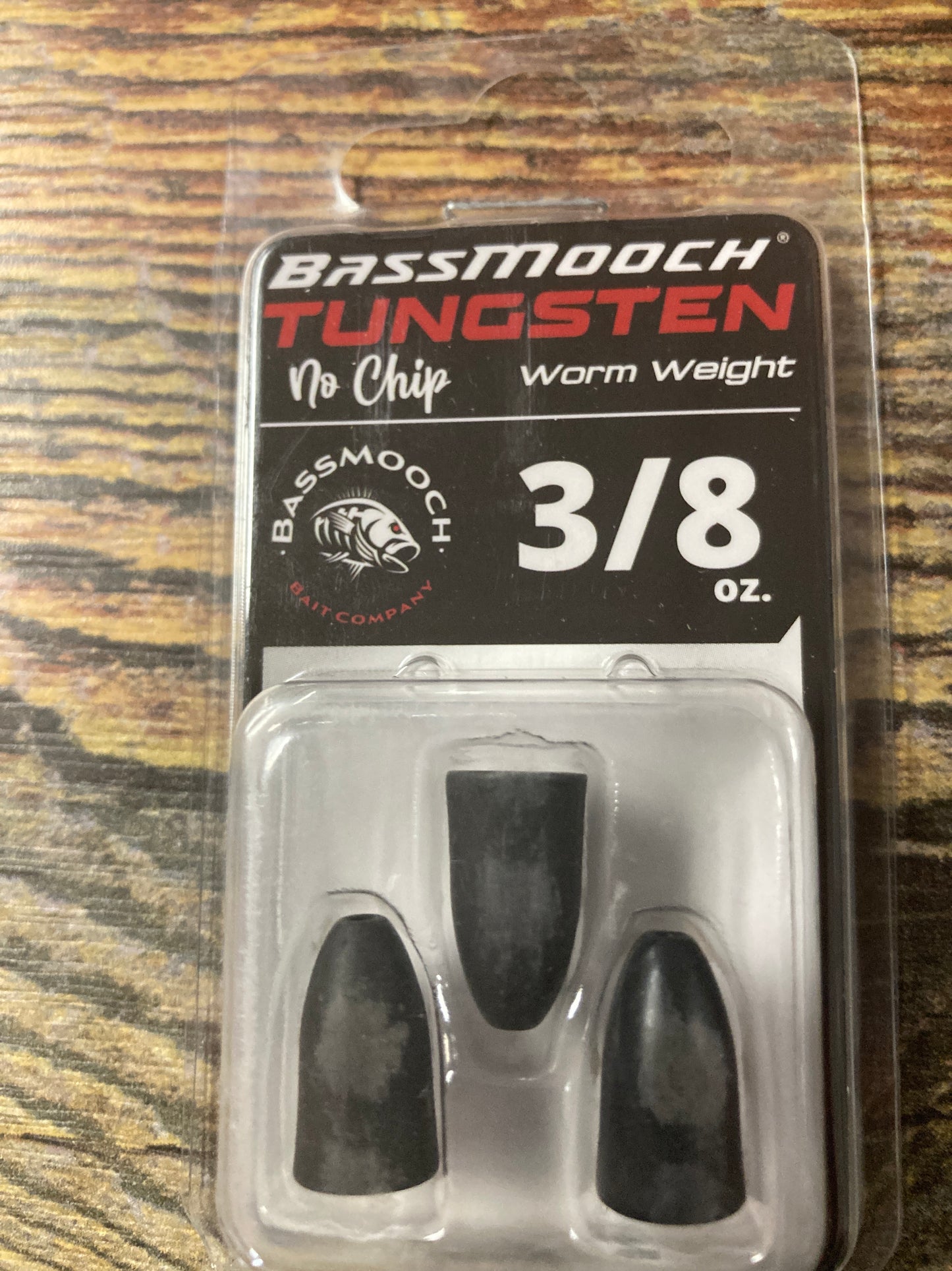 Bass Mooch Tungsten 3/8 oz worm Weight