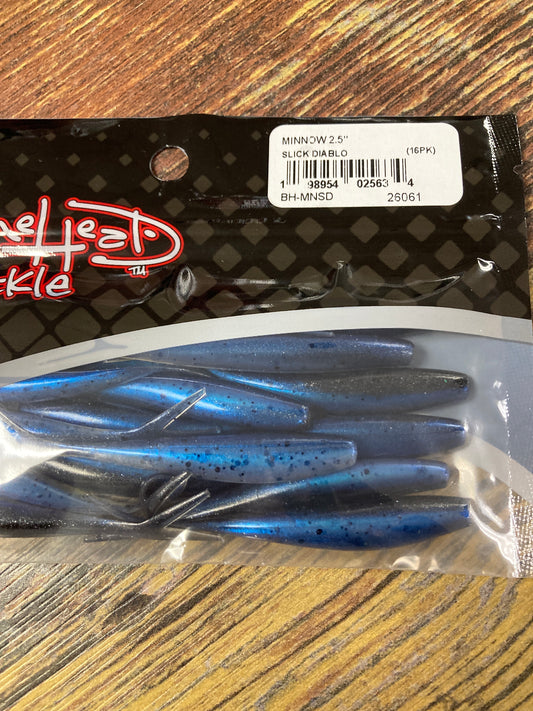 Bonehead Minnow 2.5” Slick Diablo