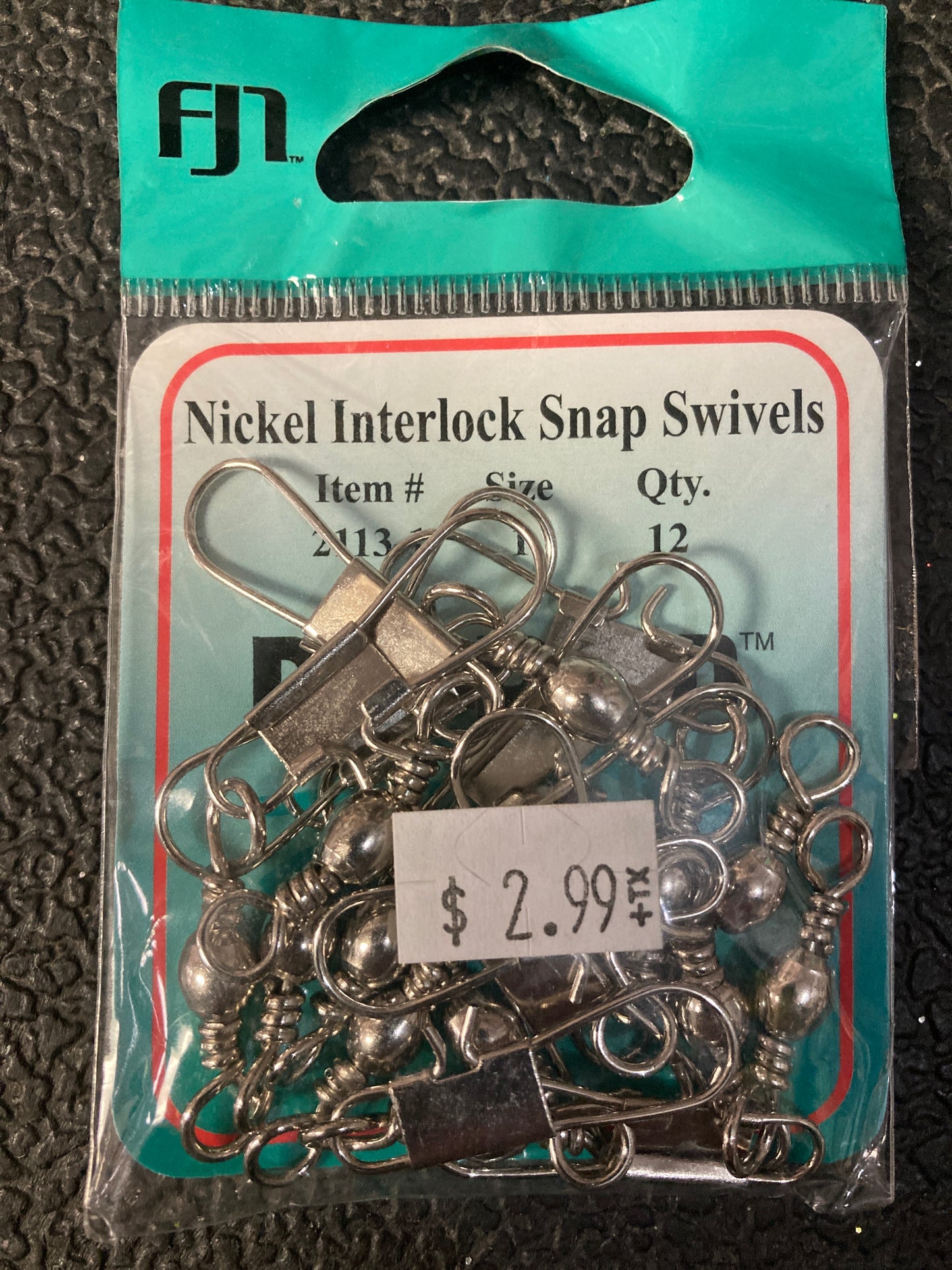 FJN Nickel Snap Swivels Size 1