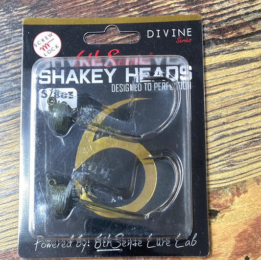 6th Sense Shakey Heads 5/8 oz. 7/0 Green Pumpkin