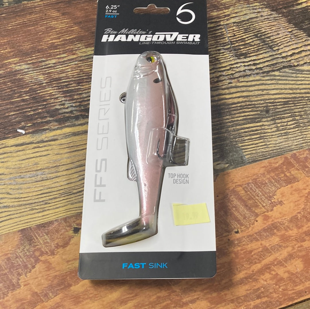 6th Sense Hangover Fast Sink 6.25" 2.9 oz. Ghost Pro Shad