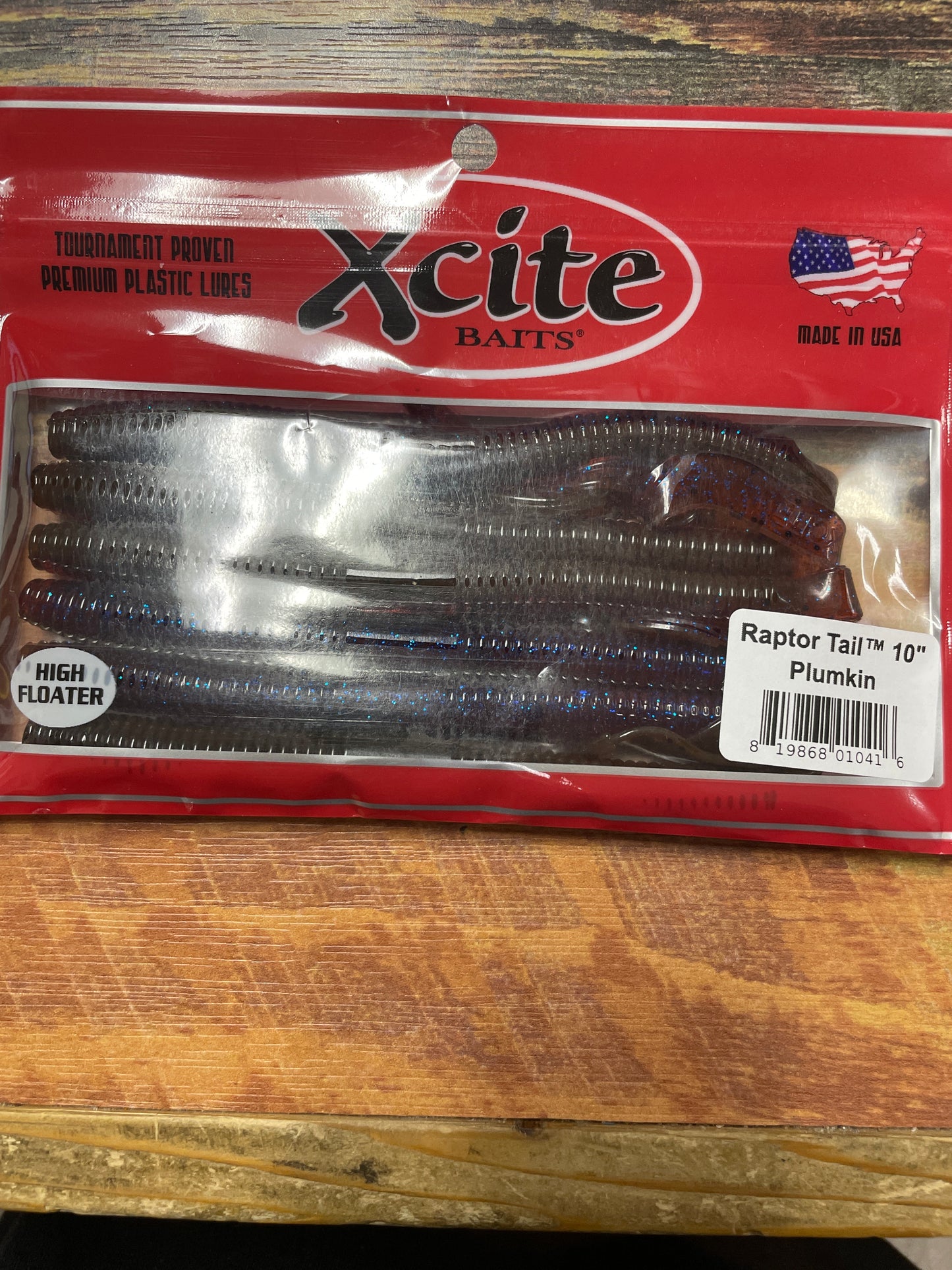 XCITE 10” RAPTOR TAIL WORM PLUMKIN