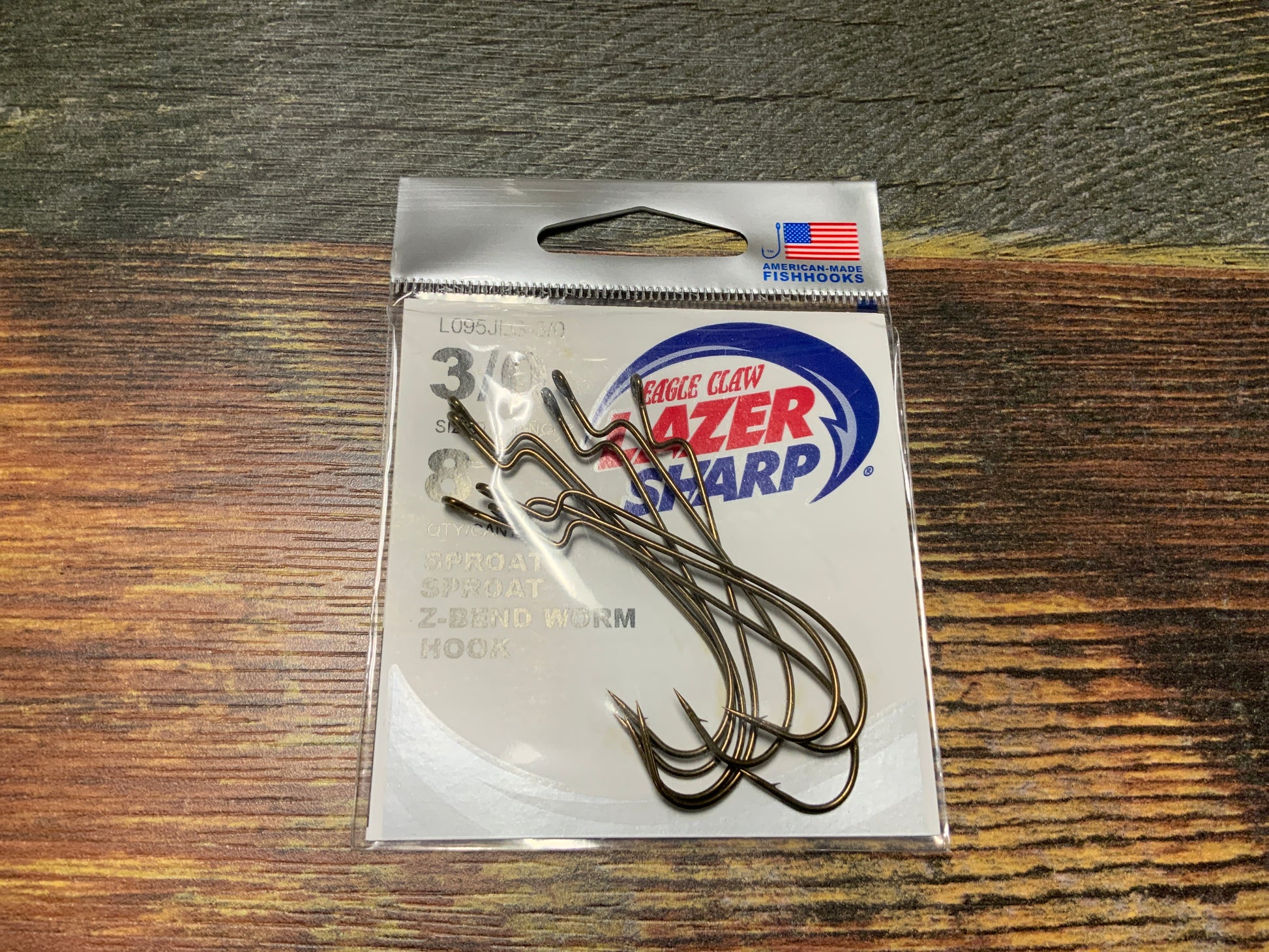 Eagle Claw Sproar Z Bend Worm Hook 3/0 Lake Fork Resort Eagle Claw Sproar Z Bend Worm Hook 3/0 Lake Fork Resort