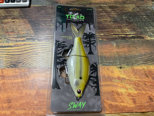 Toad Thumper Sway Glide Bait 3.75 oz. 8" Dirty Shad