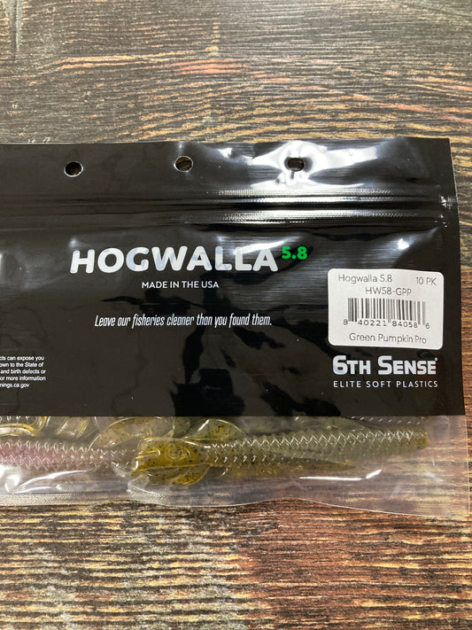 6th Sense Hogwalla 5.8" Green Pumpkin Pro