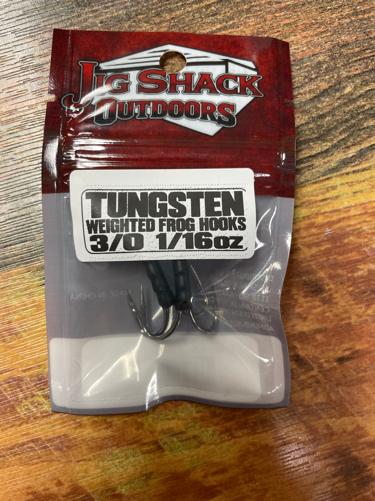 Jig Shack Weighted Frog Hooks 1/16 oz. 3/0