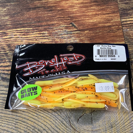 Bone Head Glow Stump Bug 1-3/4" Bonfire Glow