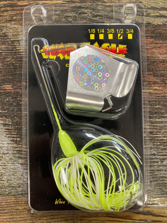 War Eagle Buzzbait 1/2 oz. Hot White Chartreuse