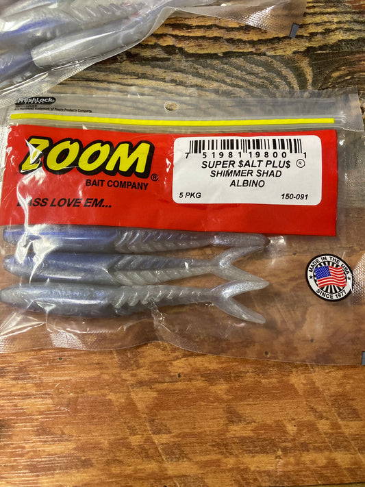 Zoom Shimmer Shad - Albino