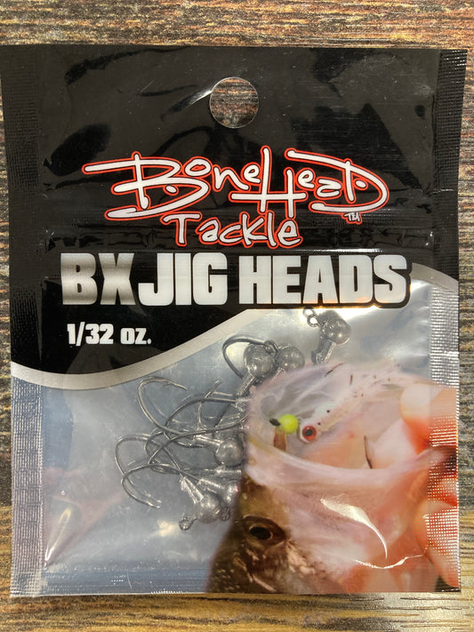 Bone Head BX JIG Heads 1/32 oz. Unpainted