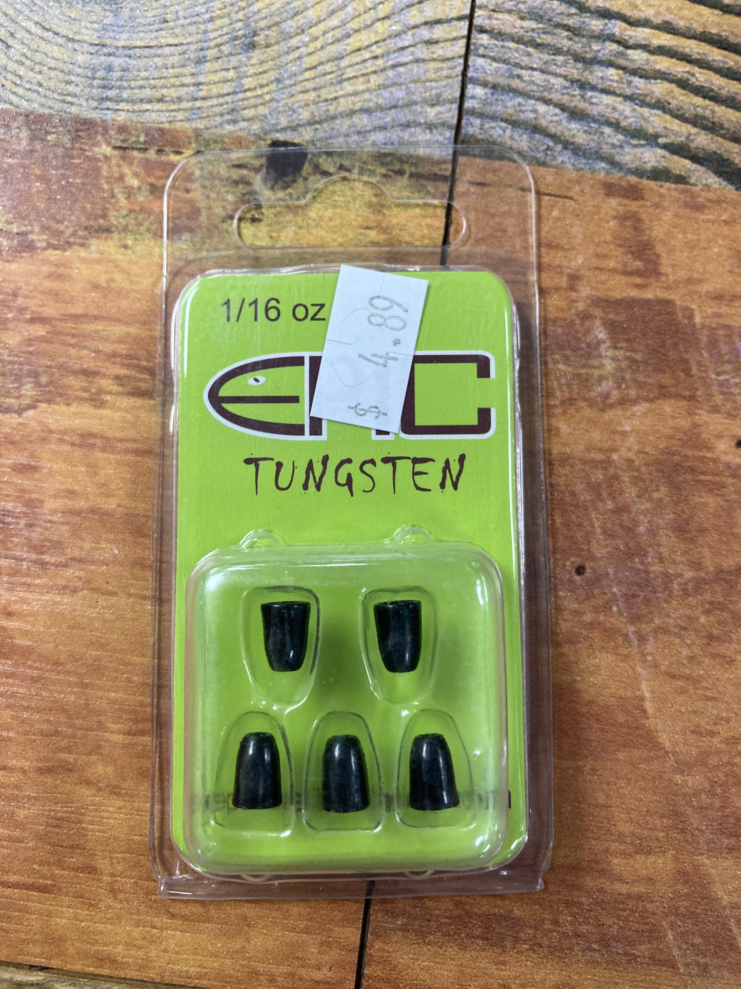 EPIC Tungsten Worm Weight 1/16 oz. Black