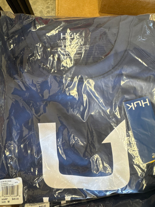 HUK Icon SS Crew Navy small