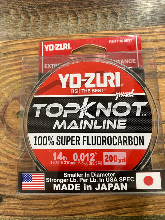 Y0-Zuri Top Knot Fluoro - 14 LB 200yds
