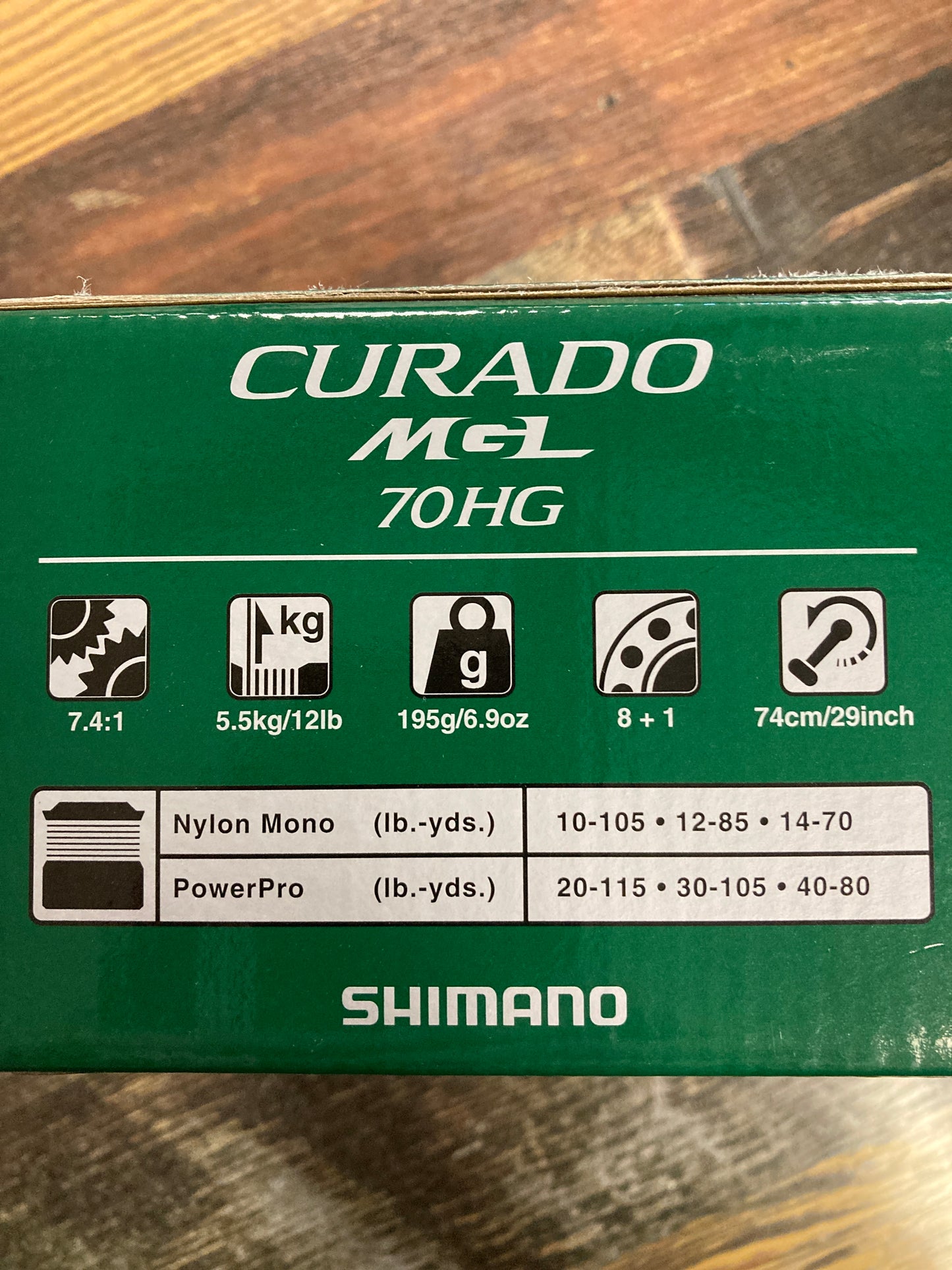 Shimano CURADO MGL 70HG RH 7.4:1
