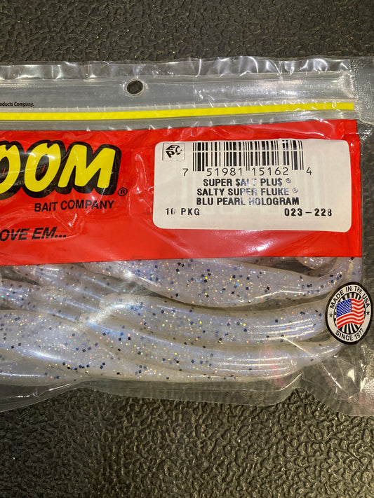 Zoom Salty Super Fluke - Blu Pearl Hologram