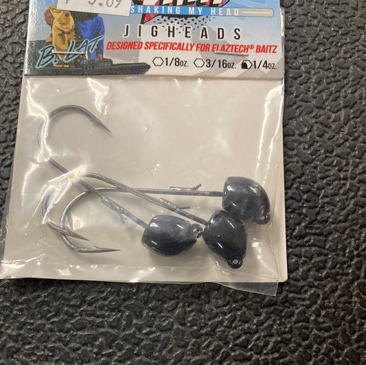 Z Man SMH Jig Heads 1/4 oz Black